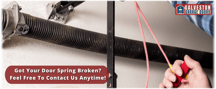 Broken Garage Door Spring Galveston TX